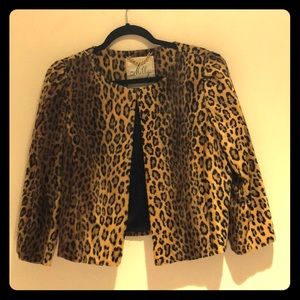 Leopard 3/4 arms Milly Jacket